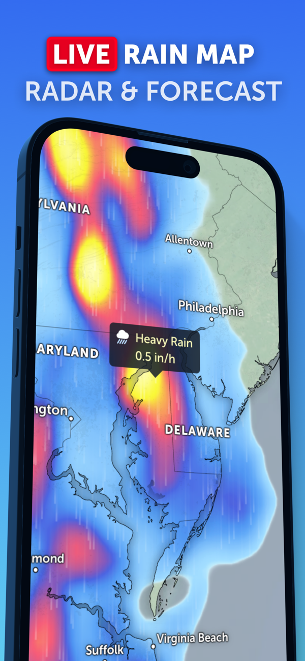 实况天气地图与雨雷达